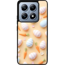 Coque Xiaomi 14T Pro - Silicone rigide noir Easter 2026 Pattern Easter