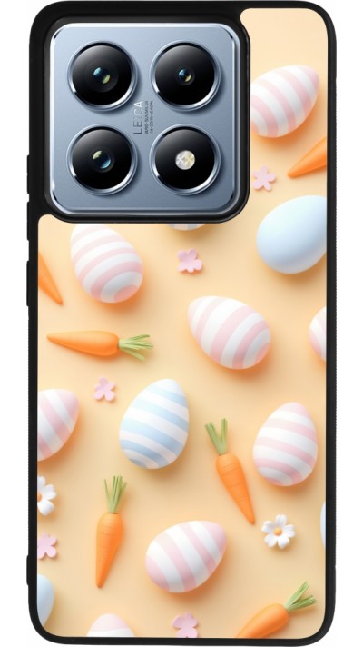 Coque Xiaomi 14T Pro - Silicone rigide noir Easter 2026 Pattern Easter