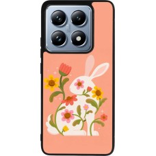 Coque Xiaomi 14T Pro - Silicone rigide noir Easter 2026 Rabbit collage