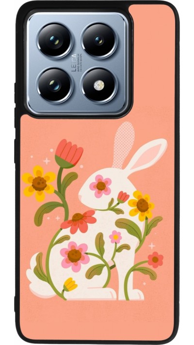 Coque Xiaomi 14T Pro - Silicone rigide noir Easter 2026 Rabbit collage