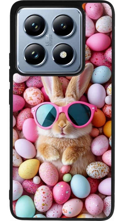 Coque Xiaomi 14T Pro - Silicone rigide noir Easter 2026 Rabbit fun