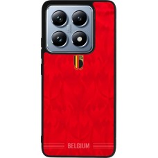 Coque Xiaomi 14T Pro - Silicone rigide noir Maillot de football Belgique 2026 personnalisable