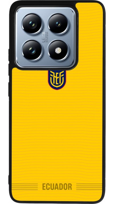 Coque Xiaomi 14T Pro - Silicone rigide noir Maillot de football E?quateur 2026 personnalisable