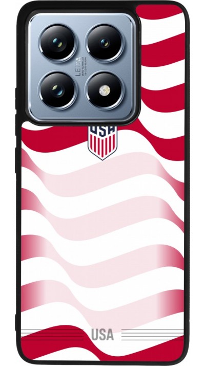 Coque Xiaomi 14T Pro - Silicone rigide noir Maillot de football E?tats Unis 2026 personnalisable