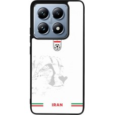 Coque Xiaomi 14T Pro - Silicone rigide noir Maillot de football Iran 2026 personnalisable