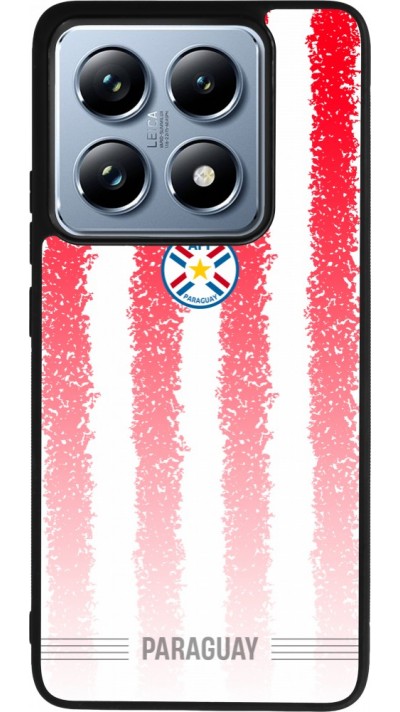 Coque Xiaomi 14T Pro - Silicone rigide noir Maillot de football Paraguay 2026 personnalisable