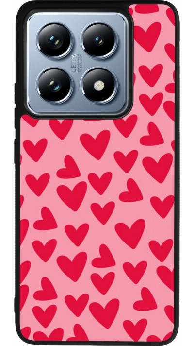 Xiaomi 14T Pro Case Hülle - Silikon schwarz Mom 2024 kleine Herzen