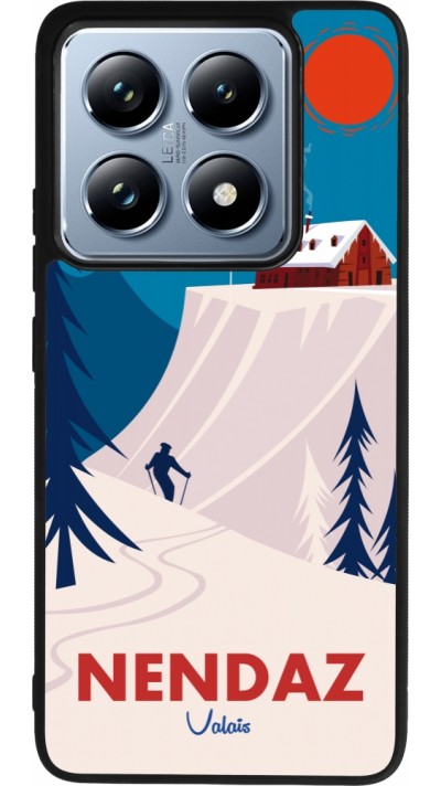 Xiaomi 14T Pro Case Hülle - Silikon schwarz Nendaz Cabane Ski