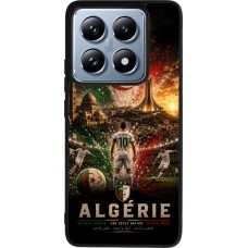 Coque Xiaomi 14T Pro - Silicone rigide noir Football Algérie splash 2026