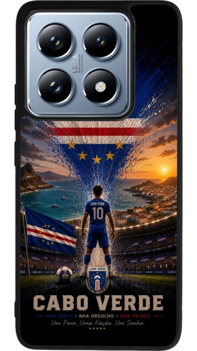 Coque Xiaomi 14T Pro - Silicone rigide noir Football Cap-Vert splash 2026