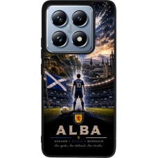 Coque Xiaomi 14T Pro - Silicone rigide noir Football Écosse splash 2026
