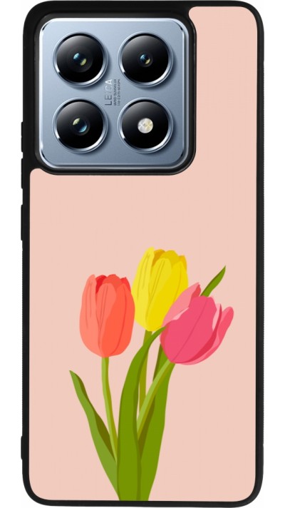 Xiaomi 14T Pro Case Hülle - Silikon schwarz Spring 23 tulip trio