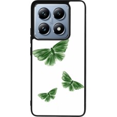 Coque Xiaomi 14T Pro - Silicone rigide noir Butterflies Spring 2026