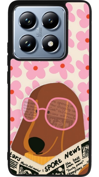 Xiaomi 14T Pro Case Hülle - Silikon schwarz Dog with newspaper Spring 2026