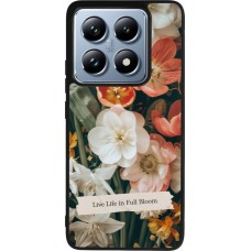 Coque Xiaomi 14T Pro - Silicone rigide noir Full Bloom Spring 2026