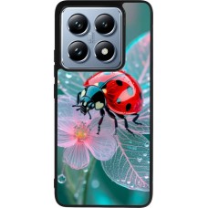 Coque Xiaomi 14T Pro - Silicone rigide noir Ladybird in bloom Spring 2026