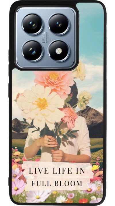 Xiaomi 14T Pro Case Hülle - Silikon schwarz Live life in full moon Spring 2026