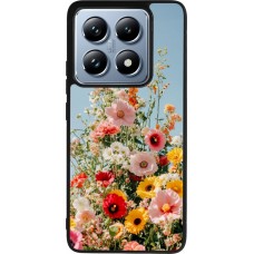 Coque Xiaomi 14T Pro - Silicone rigide noir Spring flowers Spring 2026