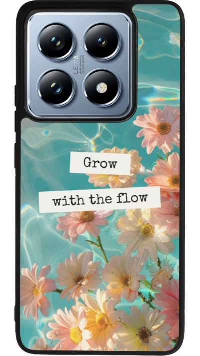 Xiaomi 14T Pro Case Hülle - Silikon schwarz Summer 2025 Grow with the flow