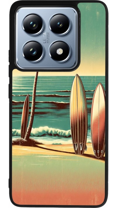 Coque Xiaomi 14T Pro - Silicone rigide noir Surf Paradise