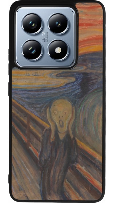 Coque Xiaomi 14T Pro - Silicone rigide noir Tableau art - Le Cri - Edvard Munch
