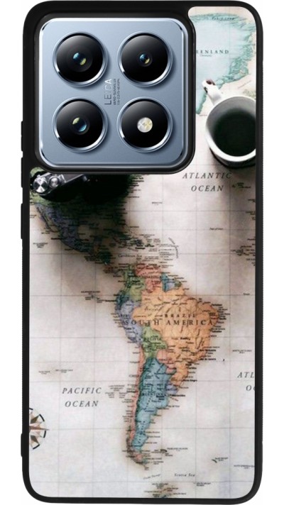 Coque Xiaomi 14T Pro - Silicone rigide noir Travel 01