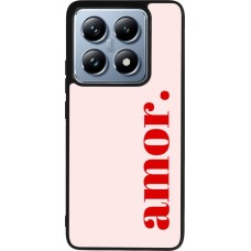 Xiaomi 14T Pro Case Hülle - Silikon schwarz Valentine 2024 amor
