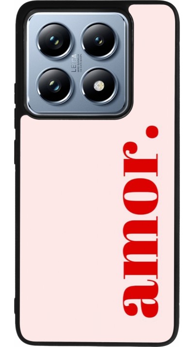 Xiaomi 14T Pro Case Hülle - Silikon schwarz Valentine 2024 amor