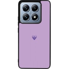 Xiaomi 14T Pro Case Hülle - Silikon schwarz Valentine 2023 purpule single heart