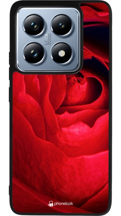 Xiaomi 14T Pro Case Hülle - Silikon schwarz Valentine 2022 Rose