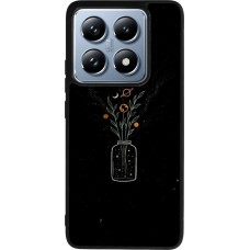 Coque Xiaomi 14T Pro - Silicone rigide noir Vase black