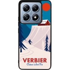 Xiaomi 14T Pro Case Hülle - Silikon schwarz Verbier Cabane Mont-Fort