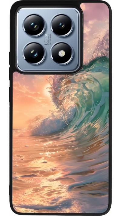 Xiaomi 14T Pro Case Hülle - Silikon schwarz Wave Sunset