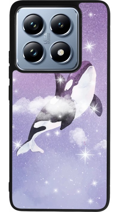 Xiaomi 14T Pro Case Hülle - Silikon schwarz Whale in sparking stars