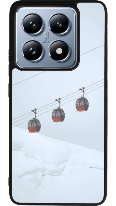 Xiaomi 14T Pro Case Hülle - Silikon schwarz Winter 22 ski lift