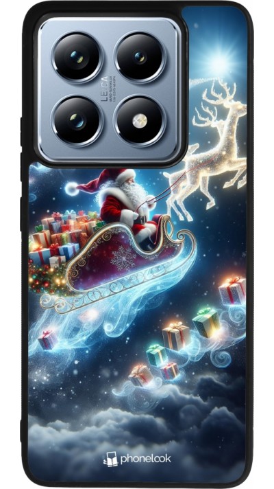 Xiaomi 14T Pro Case Hülle - Silikon schwarz Weihnachten 2023 Verzauberter Weihnachtsmann