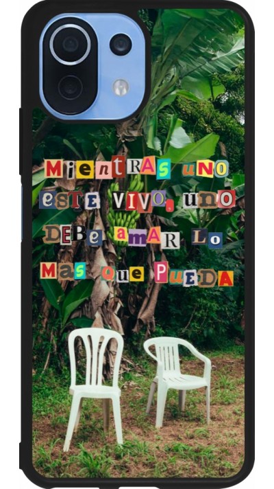 Coque Xiaomi Mi 11 Lite 5G - Silicone rigide noir Chairs DTMF