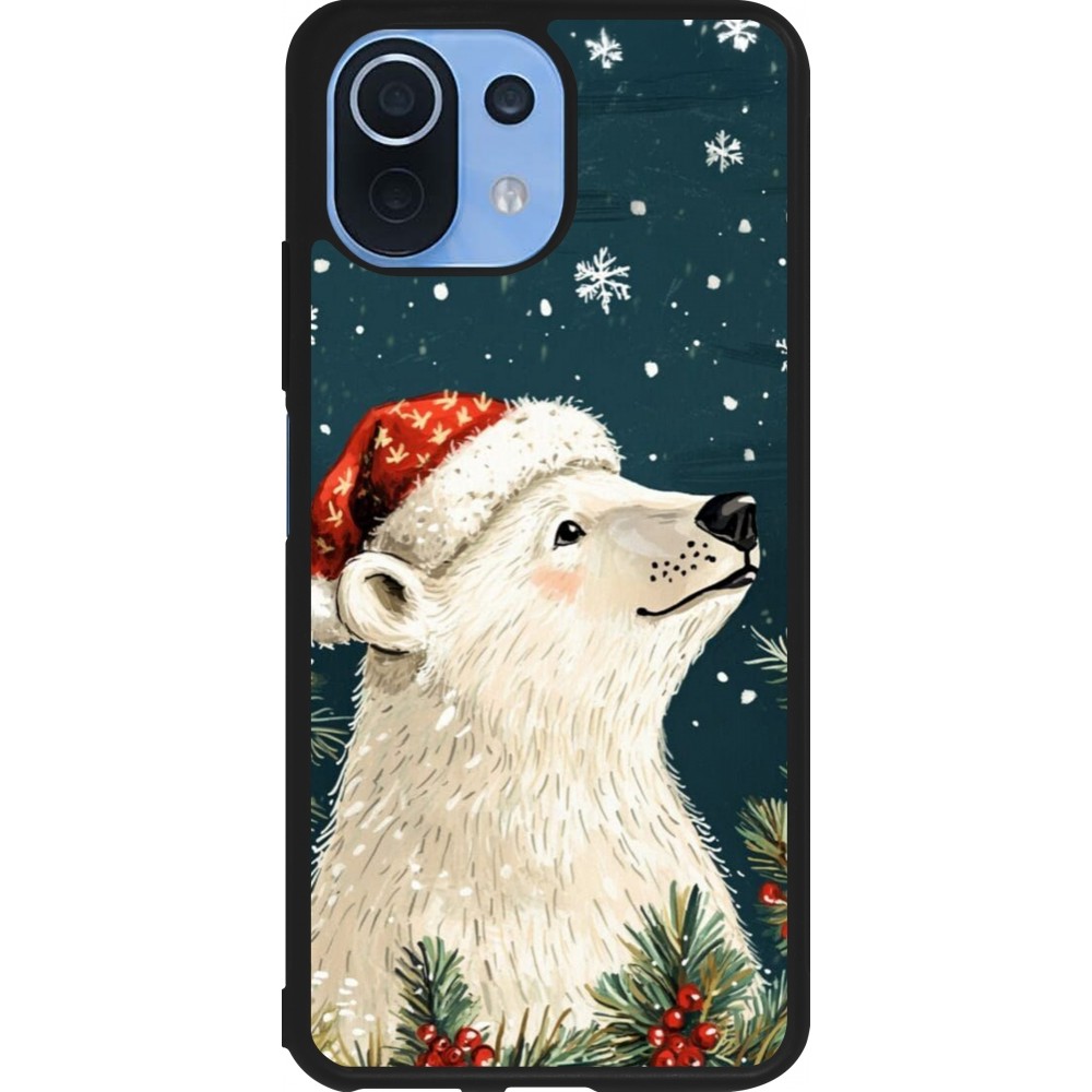 Coque Xiaomi Mi 11 Lite 5G - Silicone rigide noir Christmas 25 Bear