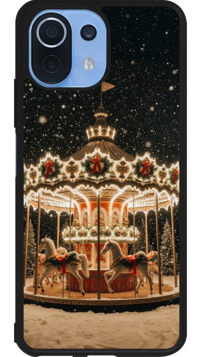 Coque Xiaomi Mi 11 Lite 5G - Silicone rigide noir Christmas 25 Carousel