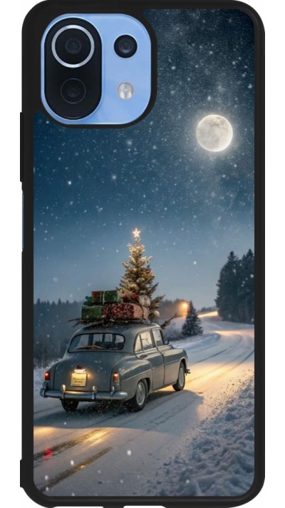 Coque Xiaomi Mi 11 Lite 5G - Silicone rigide noir Christmas 25 Car with Tree Xmas