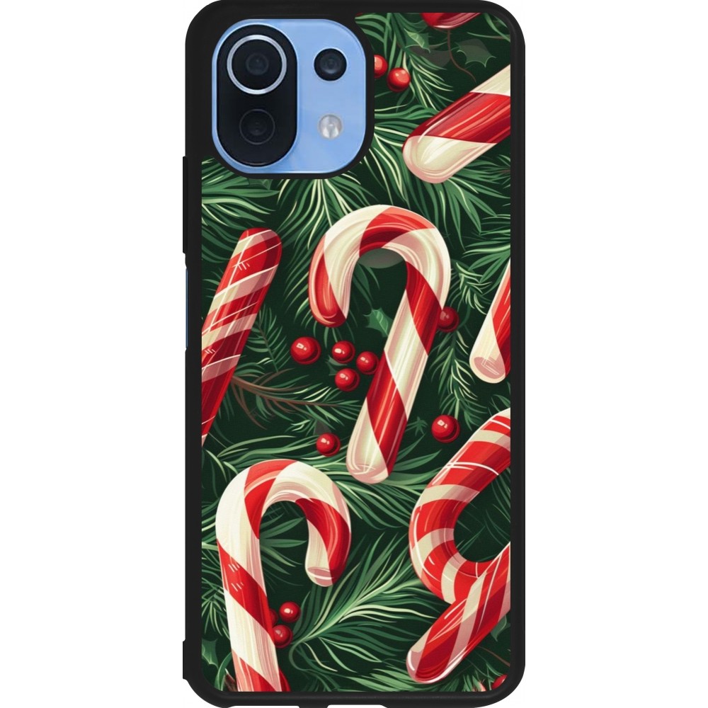 Coque Xiaomi Mi 11 Lite 5G - Silicone rigide noir Christmas 25 Xmas Stick