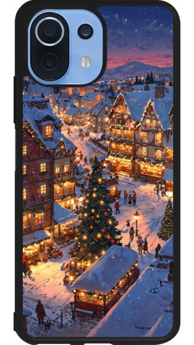 Coque Xiaomi Mi 11 Lite 5G - Silicone rigide noir Christmas 25 Xmas Village