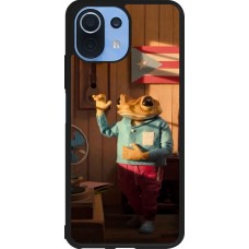 Coque Xiaomi Mi 11 Lite 5G - Silicone rigide noir Dancing frog DTMF