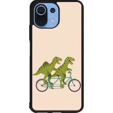 Coque Xiaomi Mi 11 Lite 5G - Silicone rigide noir Dinosaurs on bikes 2026