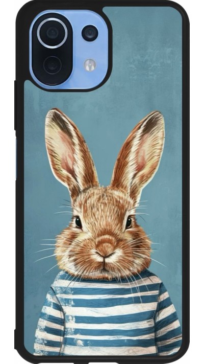 Coque Xiaomi Mi 11 Lite 5G - Silicone rigide noir Easter 2026 Rabbit navy