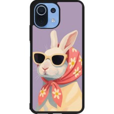 Coque Xiaomi Mi 11 Lite 5G - Silicone rigide noir Easter 2026 Rabbit with scarf