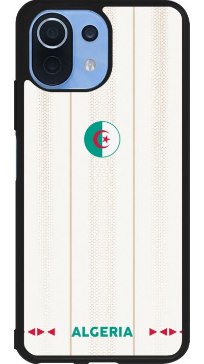 Coque Xiaomi Mi 11 Lite 5G - Silicone rigide noir Maillot de football Algérie 2026 personnalisable