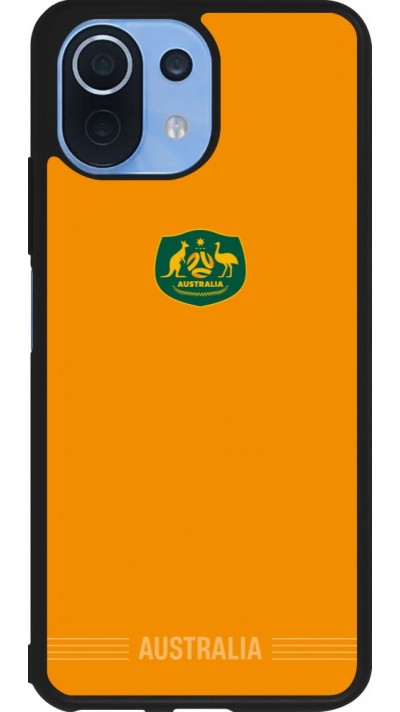 Coque Xiaomi Mi 11 Lite 5G - Silicone rigide noir Maillot de football Australie 2026 personnalisable