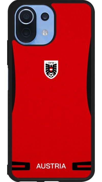 Coque Xiaomi Mi 11 Lite 5G - Silicone rigide noir Maillot de football Autriche 2026 personnalisable