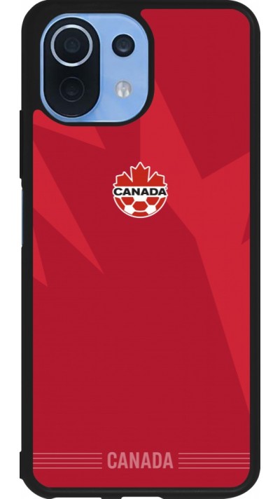 Coque Xiaomi Mi 11 Lite 5G - Silicone rigide noir Maillot de football Canada 2026 personnalisable